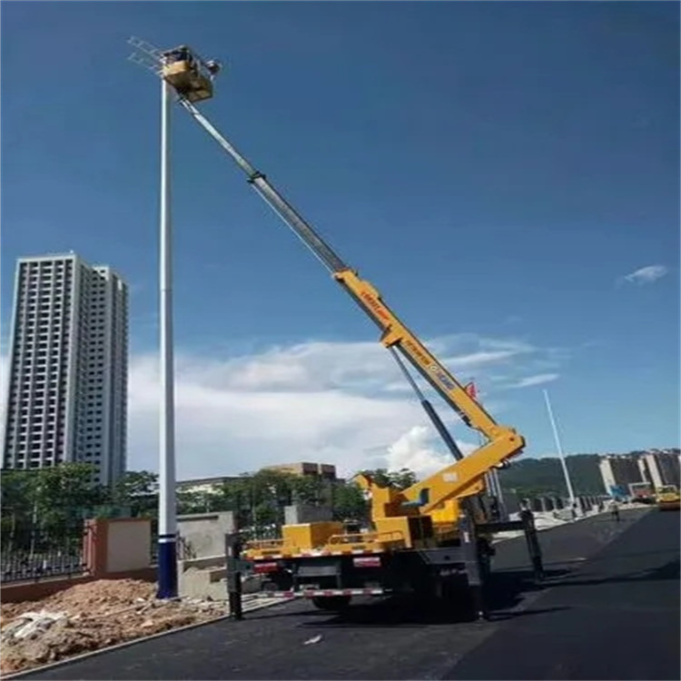 泰州维修路灯的曲臂升降车出租