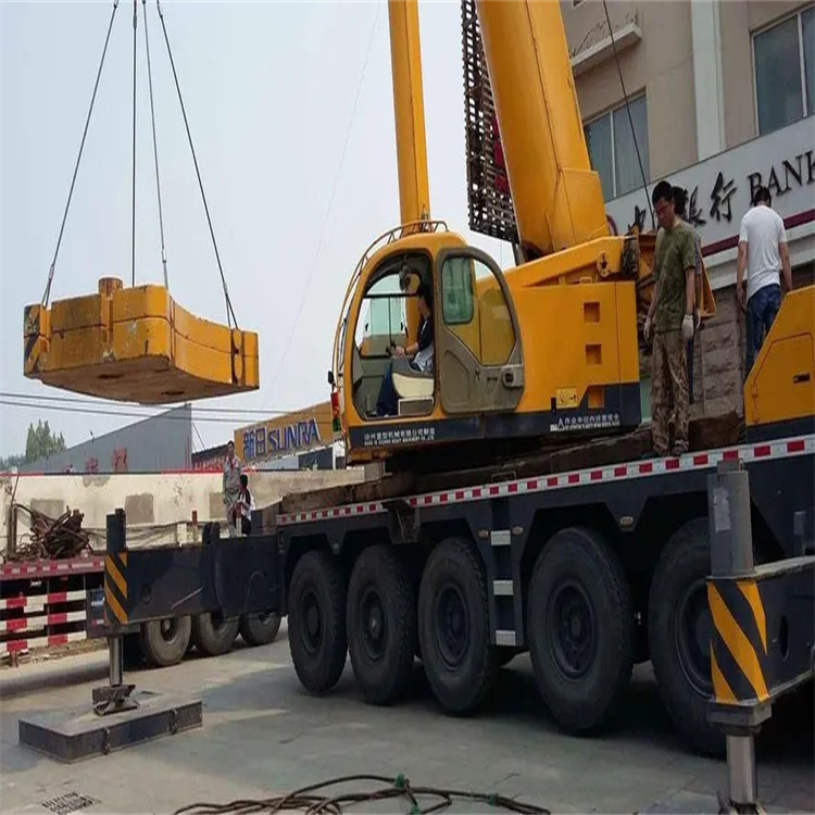 泰州当地吊车出租|机器吊装|75吨|工厂搬迁服务